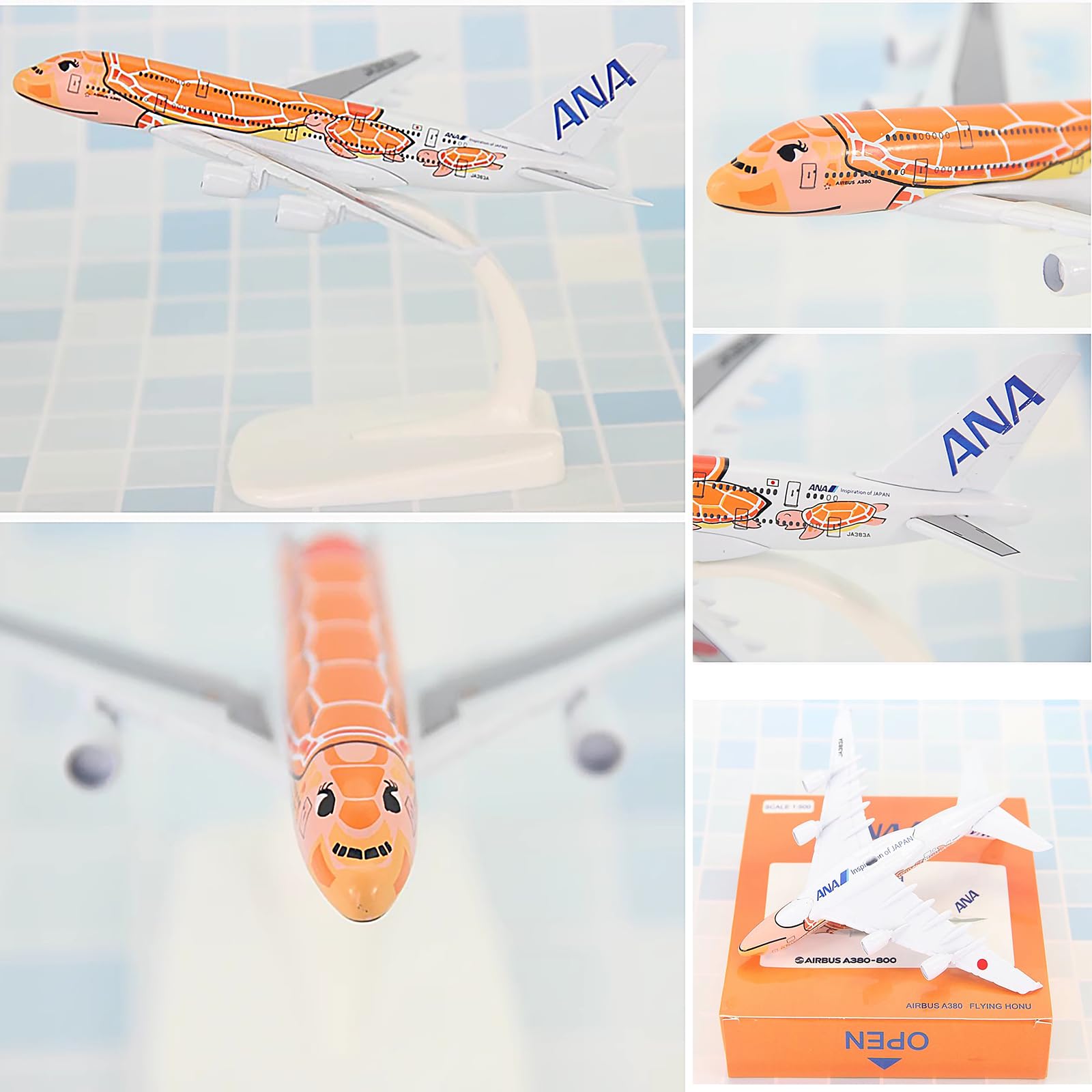 Amazon.co.jp: ODddot 1:500 エアバスA380ana全日本航空タートル合金